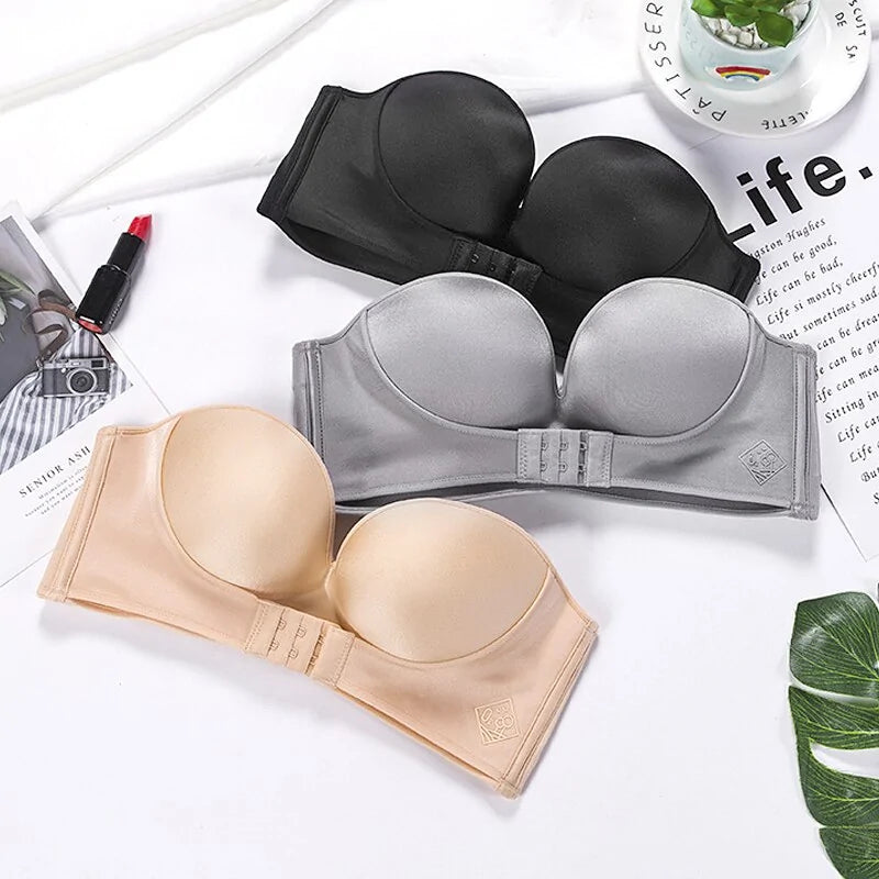 Women's Strapless Push Up Bra